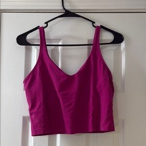 Lululemon Magenta Crop Tank